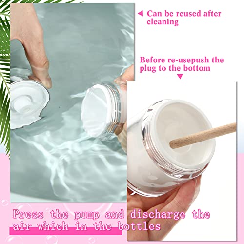 Airless Pump Jar - 1.7 oz Refillable Acrylic Cosmetic Container