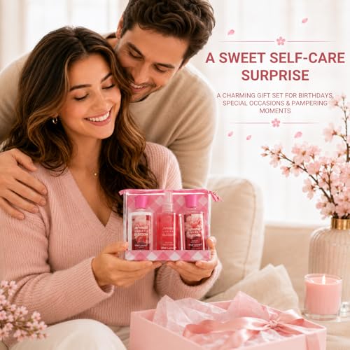 Japanese Cherry Blossom Spa Gift Set - 3PC Travel Size Kit
