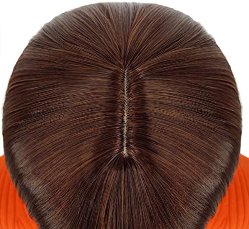 Bopocoko 12" Short Brown Bob Wig with Bangs for Velma Costume