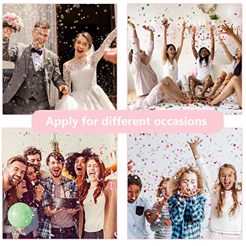 Biodegradable White Confetti Cannons - 6 Mini Party Poppers