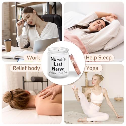 Lavender Soy Candle for Nurses - Perfect Gift for Nurse Appreciation