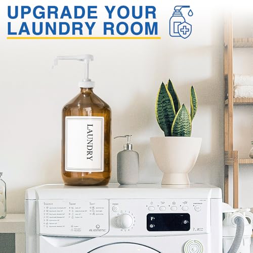 White 6 Pack Gallon Syrup Pump Dispensers Leak-Proof Food & Beverage Use