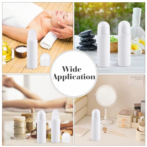 10 Pack 100ml Roll On Bottles - Refillable Plastic Deodorant Containers for Essential Oils & Perfumes