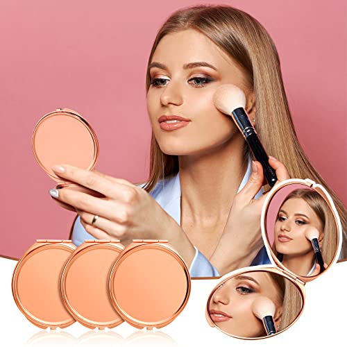 Yalikop Rose Gold 8 Pcs Compact Mirrors - Mini Pocket Vanity Mirrors