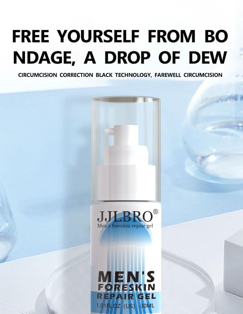 Men's Foreskin Repair Gel - Extra Strength Enlargement Cream for Enhanced Size & Performance | 3.4 oz