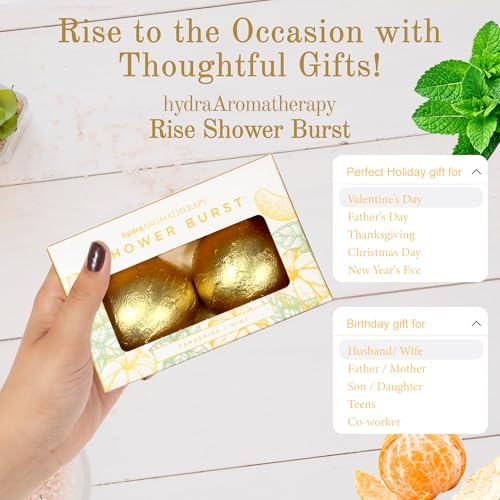 Rise Shower Burst Duo Pack by hydraAromatherapy - Spa Experience
