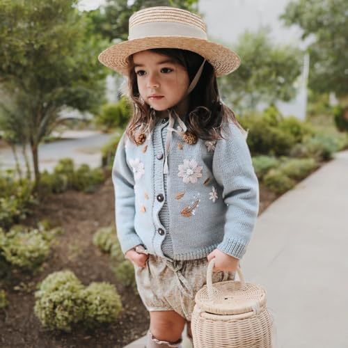 Simplee Kids Toddler Girl Knit Cardigan Sweater - Soft Cozy Casual Wear