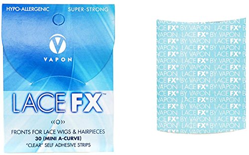 Vapon Lace FX Mini A-Curve Fronts for Lace Wigs & Hairpieces – Clear Self-Adhesive Strips