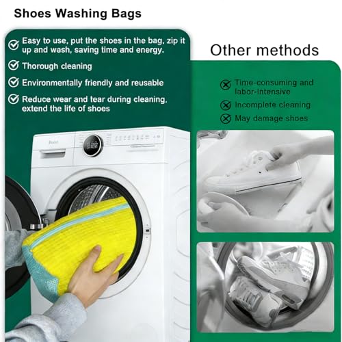 Reusable Shoes Washing Machine Bag Kit with Dryer Racks
