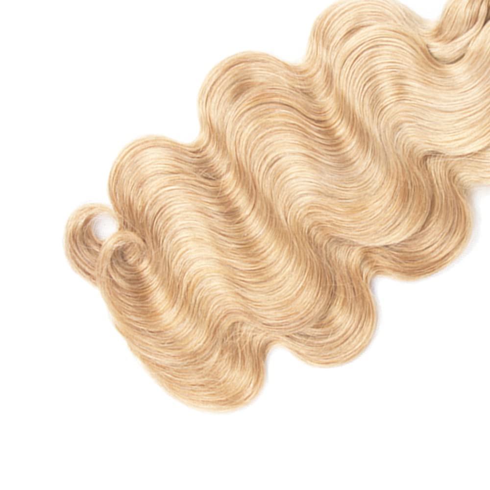 28 30 32 inch Blonde Bundles Human Hair 613 Body Wave Bundles P27613 Human Hair Bundle Two Tone 613 and 27 Color