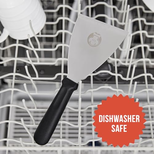 Chef Pomodoro 4-Inch Stainless Steel Bench Scraper & Dough Cutter