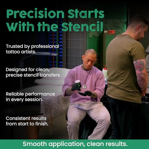 Stencil Stuff Tattoo Stencil Transfer Gel ? 4oz Tattoo Stencil Transfer Solution ? Vegan-Friendly Stencil Gel ? Fast-Drying and Long-Lasting ? Clean and Easy Application