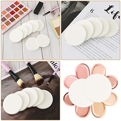 50 Pack White Round Makeup Sponges for Foundation Application
