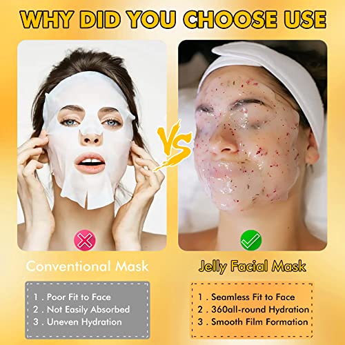 Jelly Mask Powder for Facials, 24K Gold Anti Aging Face Mask,