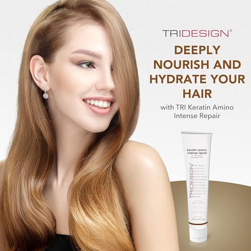 TRIDESIGN Keratin Amino Intense Repair Hair Mask 6 oz - Nourishing & Damage Repair