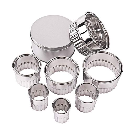 Miecux Stainless Steel Cookie Cutter Set - 12 Graduated Sizes