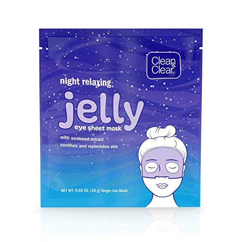 Clean & Clear Night Relaxing Jelly Eye Mask Pack of 2 - Soothing Skin Care