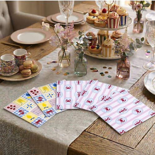 Confettiville Decorative Floral Paper Napkins - 50 Sheets, 3-Ply, 6.5"