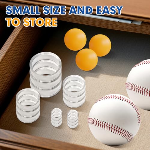 30 Pcs Acrylic Golf Ball Display Stands - 1.22 Inch Clear Holders