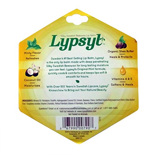 Lypsyl Intense Protection Lip Balm with Shea Butter & Vitamins - 3 Pack
