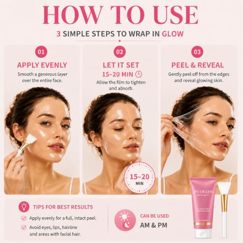 Korean Collagen Peel-Off Mask for Glow & Hydration - Fast-Acting Skin Revitalizer