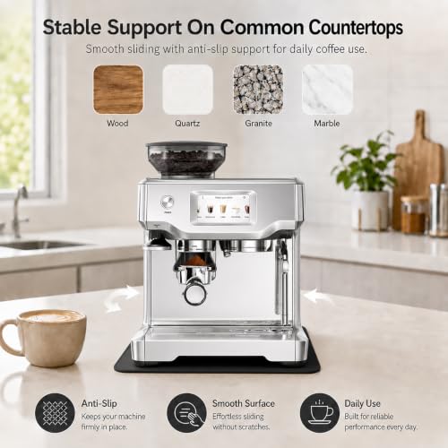 Silicone Espresso Machine Mat for Breville 880 - Anti-Slip & Sliding