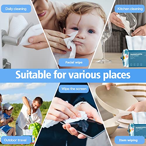 BanYakong 100 Count Disposable Face Towel Pack of 1 – Thick, Ultra Soft Cotton Tissue Wipes