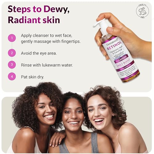 Dermatouch Retinol Face Cleanser with Hyaluronic Acid & Cucumber 8oz