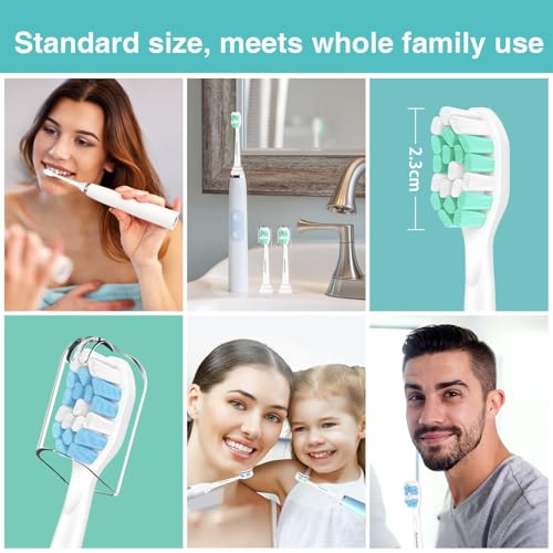 Aoremon White Toothbrush Heads for Philips Sonicare C2 G2