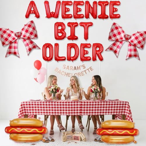 A Weenie Bit Older Balloon Banner Set for Hot Dog Birthday Party