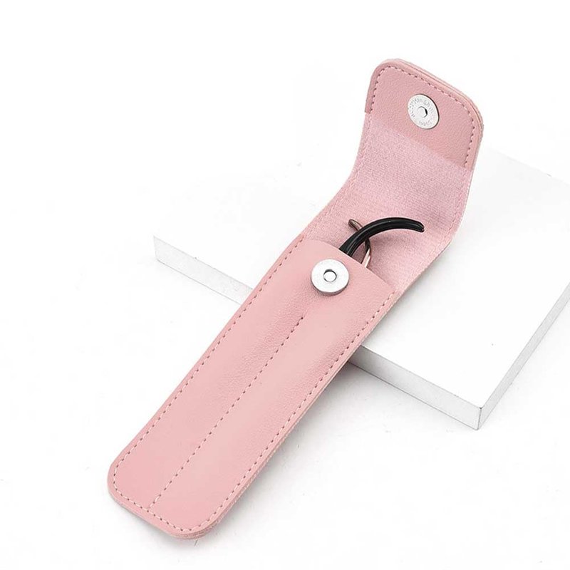2 Pieces Tweezer Storage Bag Case PU Eyelash Tweezer Sleeve 2 Slot Eyelash Tweezer Cover Case Bag Lash Tweezer Case Eyelash Tweezer Carrying Bag Eyelash Tweezer Pouch Holder, Pink
