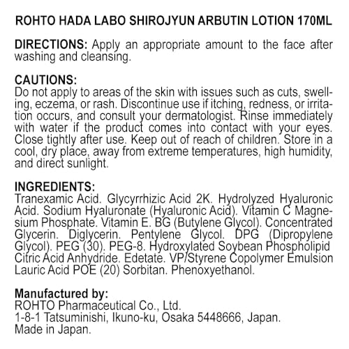 Hada Labo Shirojyun Albutin Lotion - Deep Hydration 170ml