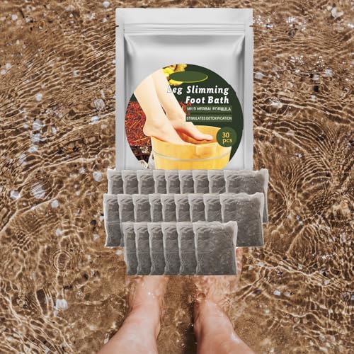 Herbal Foot Soak Bags 30pcs - Relaxing Mugwort & Herbal Foot Bath for Tired Feet