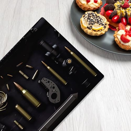 Army Pistol Shooting Theme Tablecloth - 53 x 108 Inches