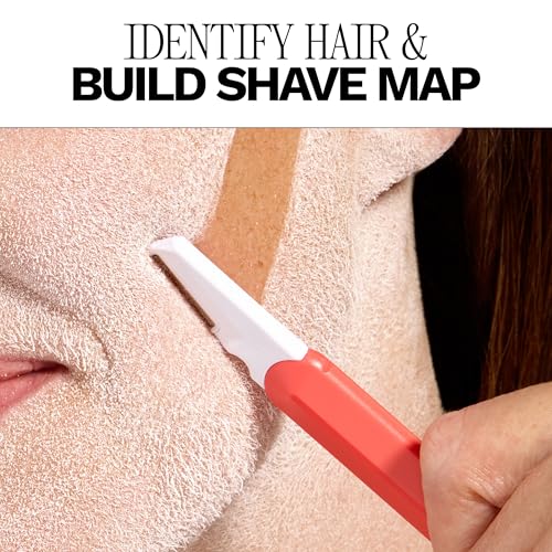 Jill Hair Identifying Spray Dermaplaning + Facial Hair Prep Mist for Women, Highlights Fine Peach Fuzz & Stubble for Precise Shaving & Exfoliation, 2 fl oz