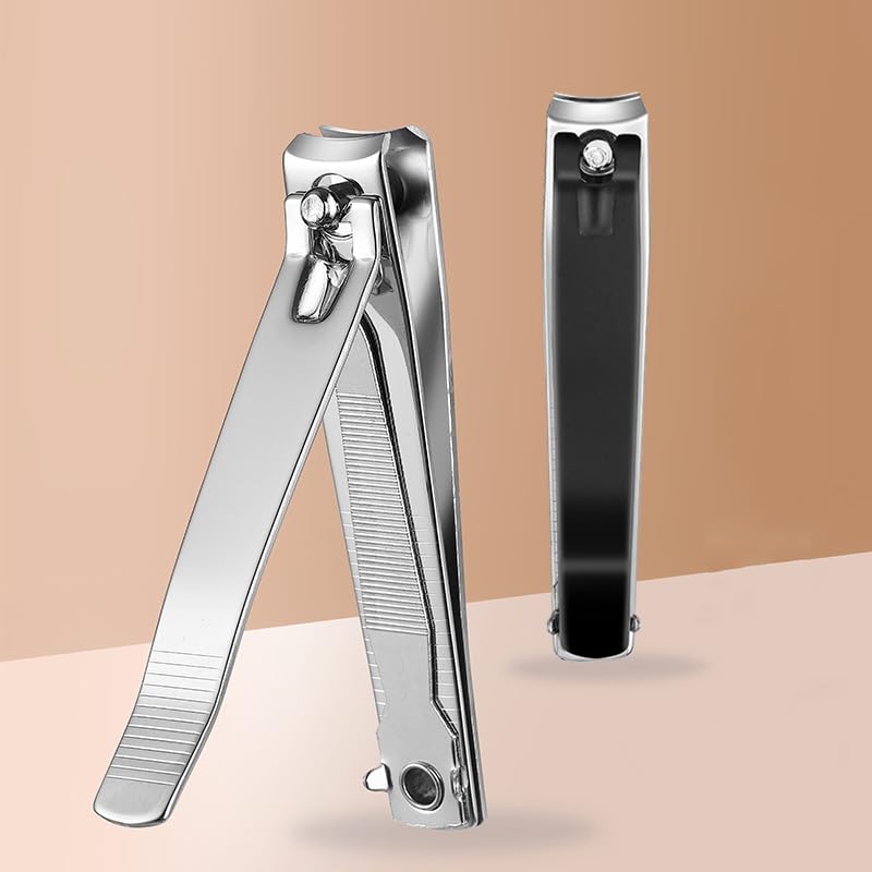 Large Nail Clippers Set - Stainless Steel Fingernail & Toenail Trimmers