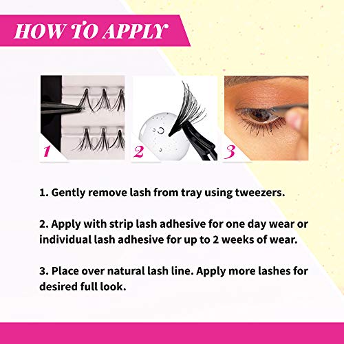Andrea Knot-Free Naturals Individual Lashes - Short Black 2 Pack