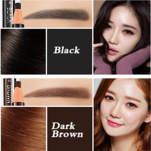 Queenland 5 Colors Eyebrow Pencil Set Peel Off Waterproof Makeup Kit