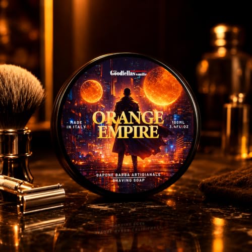 Goodfellas' Smile Orange Empire Shaving Soap - Italian Artisan Citrus & Cedarwood