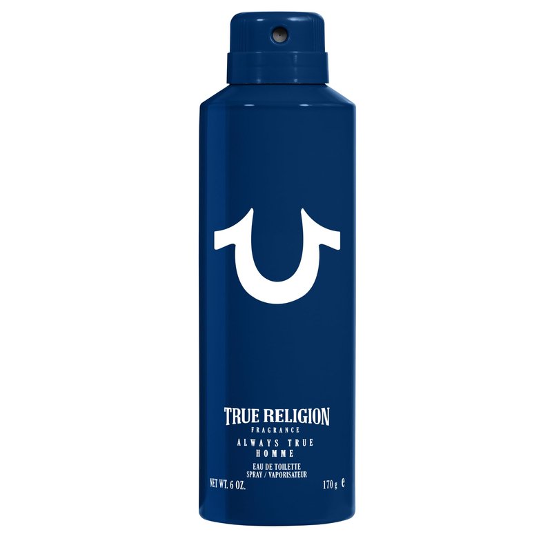 True Religion Always True Homme Body Spray for Men - Body Spray Cologne, EDT, All Over Men's & Boys Mist with Notes of Bergamot, Rosemary & Musk Fragrance - 6 fl oz