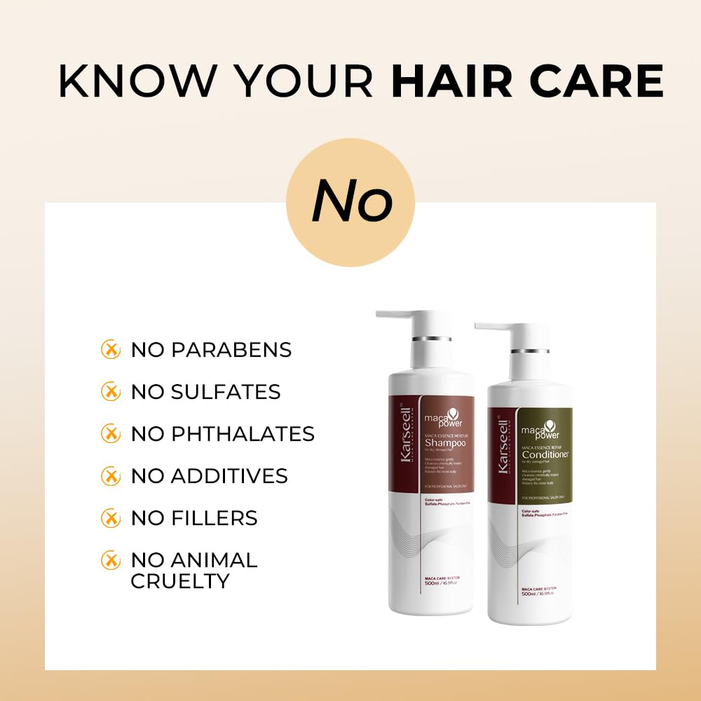 Karseell Collagen Hair Treatment Set - Repairing Shampoo & Conditioner for All Hair Types | 16.9 fl oz Each