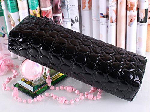 Minejin Professional PU Leather Nail Art Hand Rest Pillow - Black