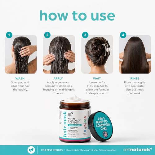 Biotin & Collagen Hair Mask for Strength & Volume - 16.9 oz
