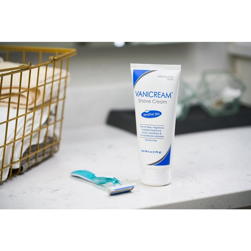 Vanicream Shave Cream for Sensitive Skin - 6 oz, Pack of 4