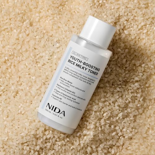NIDA Rice Milky Toner for Glass Skin - Hydrating & Anti-Aging (150ml)