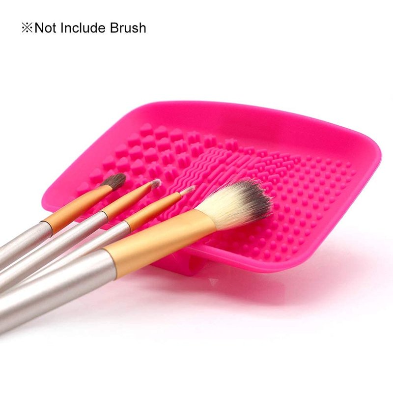 KINGZHUO Makeup Brush Cleaner Pad Cosmetic Brush Cleaning Mat Portable Washing Tool Scrubber Brush Cleansing Pad Makeup Cleaning Mat