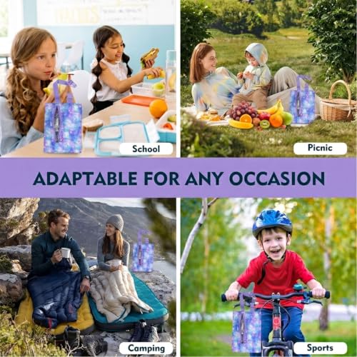 Insulated Snack Bag - Freezable Cooler with Zipper & Adjustable Buckle