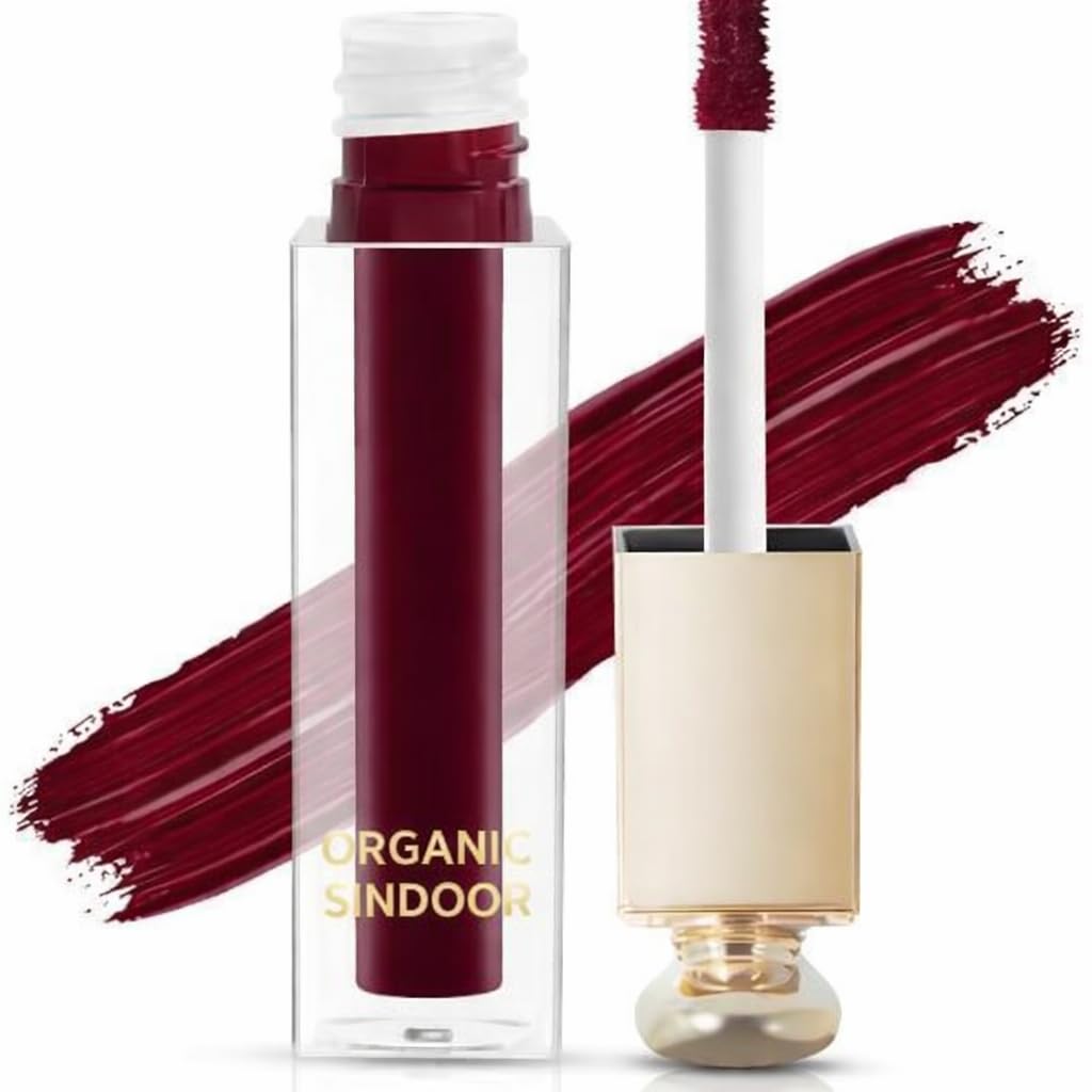 Herbal Liquid Sindoor 3ML β Long Lasting Smudge Proof Natural Color for Daily Use | Quick Dry & Skin Safe Formula (Maroon)