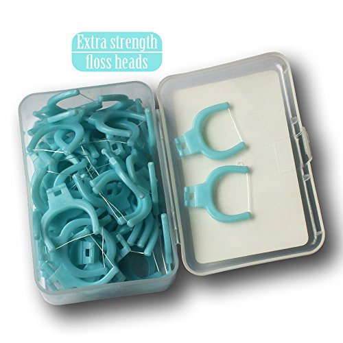 T.Smile Dental Flosser Kit with 2 Ergonomic Handles & 200 Floss Refills