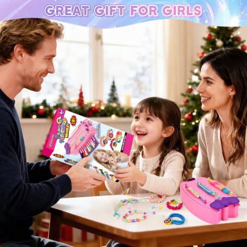 OCHIDO 2-in-1 Friendship Bracelet Making Kit for Kids